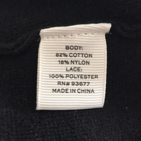 Stylus Black Lace Sleeve Appliqué Sweater - Picture 8 of 9